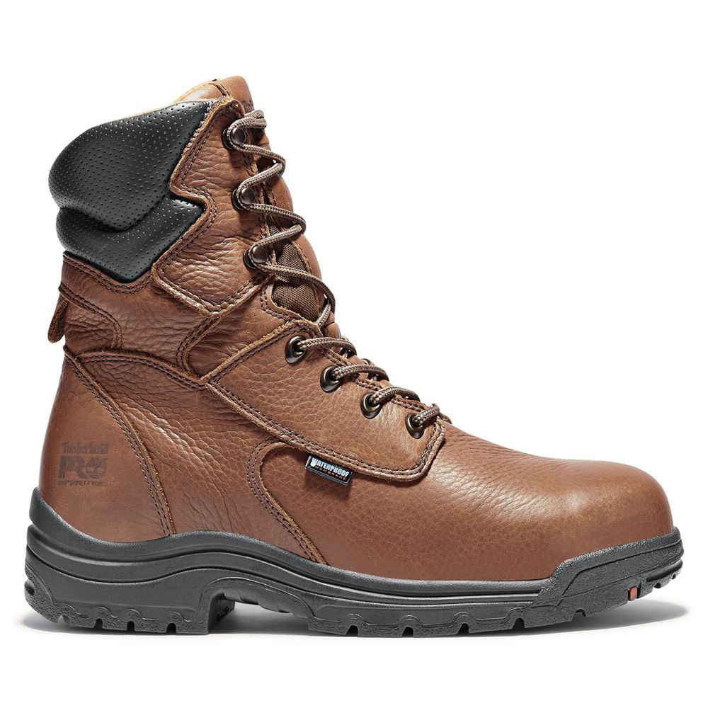 Botas de Trabajo Timberland Hombre Pro® Titan® 8" Alloy Toe Marrones - Chile TBH-964715